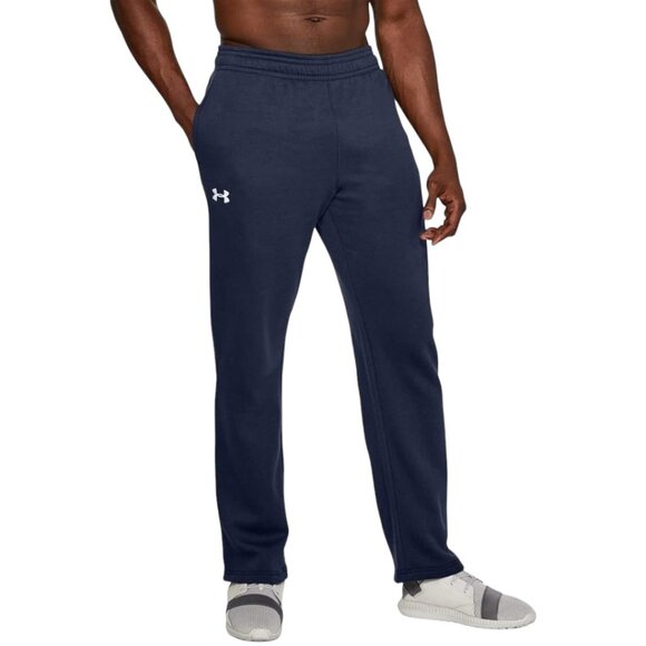 UNDER ARMOUR Men's Fleece Sweatpants Size 4XL Thermal Coldgear Navy Blue NWT - Picture 2 of 9